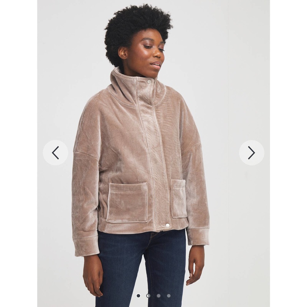 The Korner Herringbone Velvet Oversized Jacket NWT Small